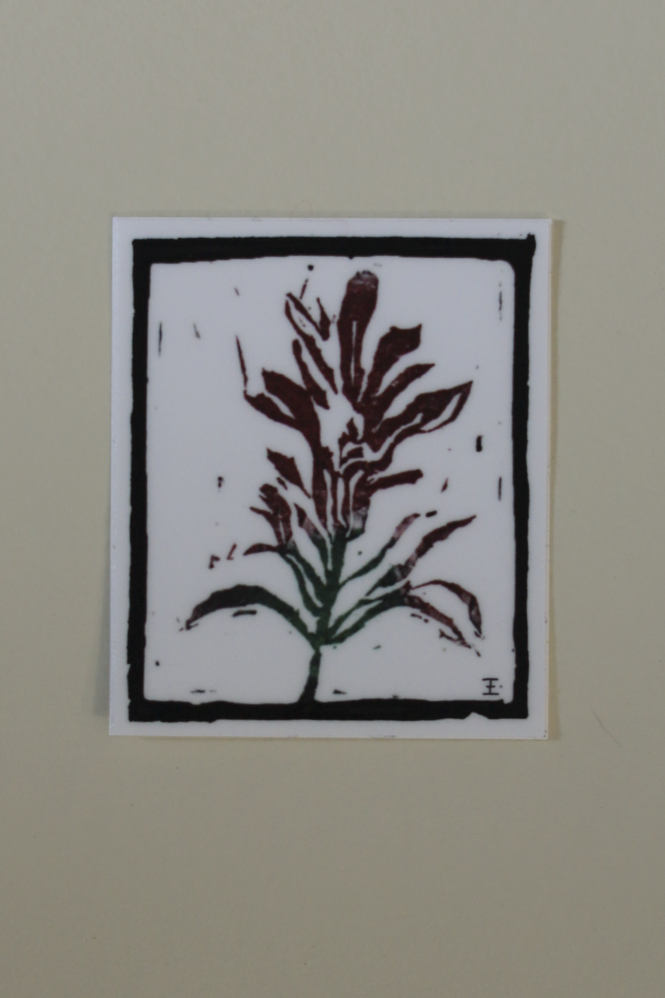Native Wildflower Sticker Set of 3- Dishwasher Safe Hand-Carved Stamps