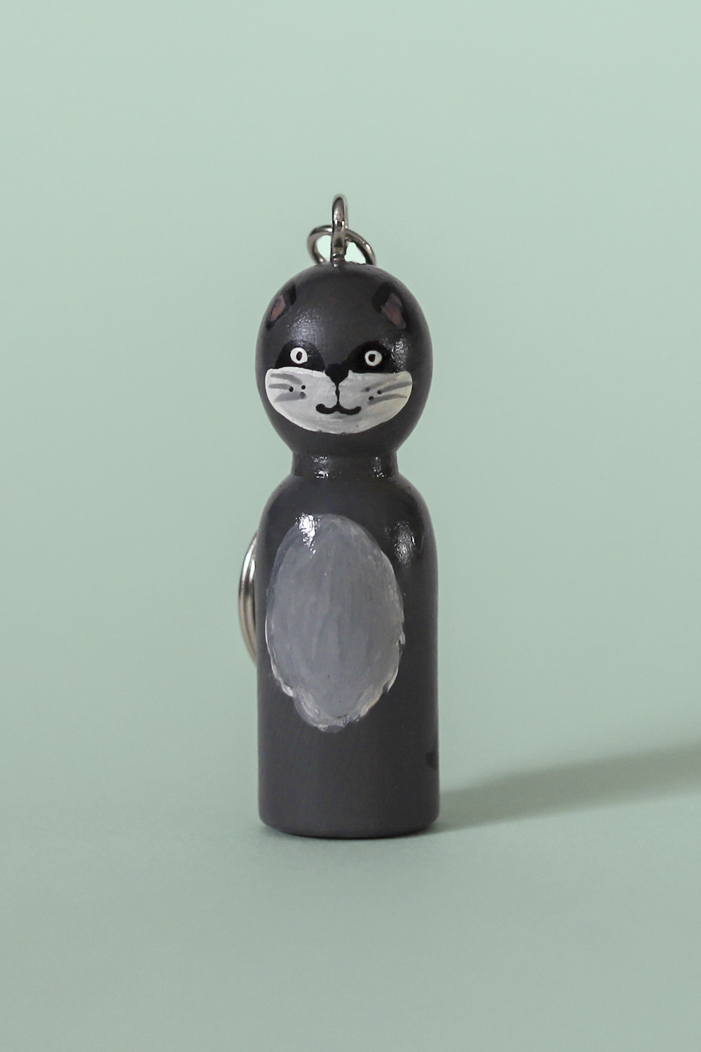 Wooden Animal Keychains Handpainted