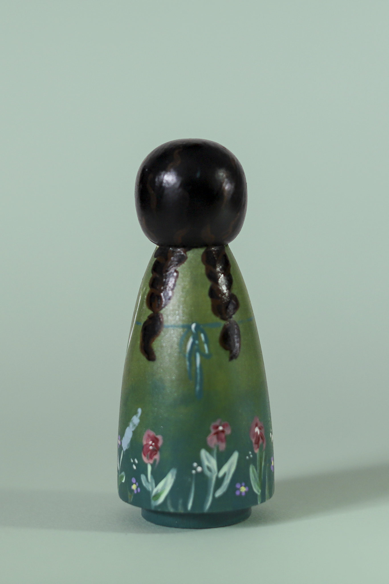 Handpainted Garden Girls - 3.5" Wooden Dolls Artisan Collectibles