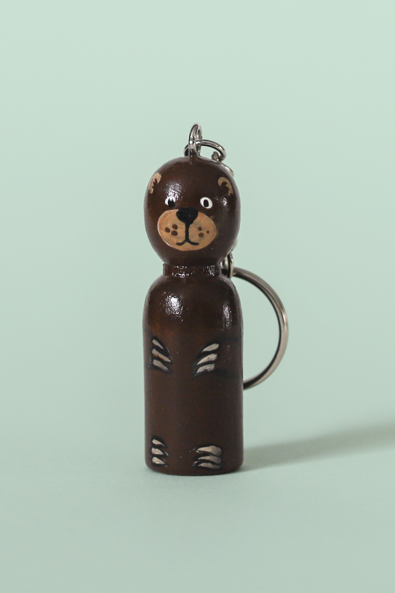 Wooden Animal Keychains Handpainted